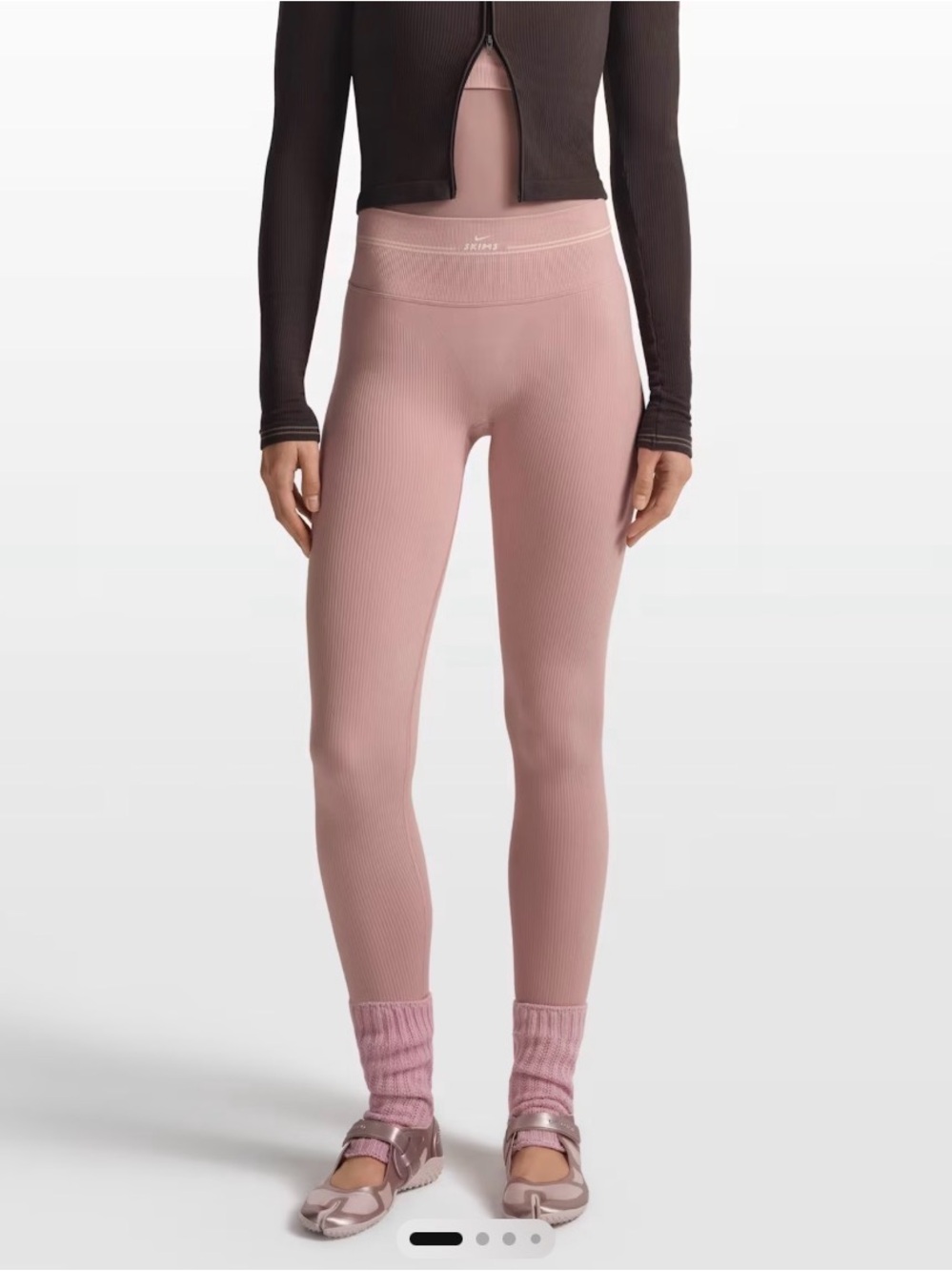 Nike x SKIMS Ribbed Seamless High-Waisted 34” Legging